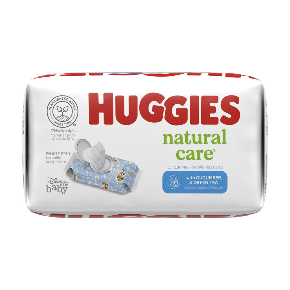 Huggies® Natural Care Baby Wipes — One & Done®, Cucumber & Green Tea, 168 ct, Soft & Skin-Friendly 4. Marketing Style: