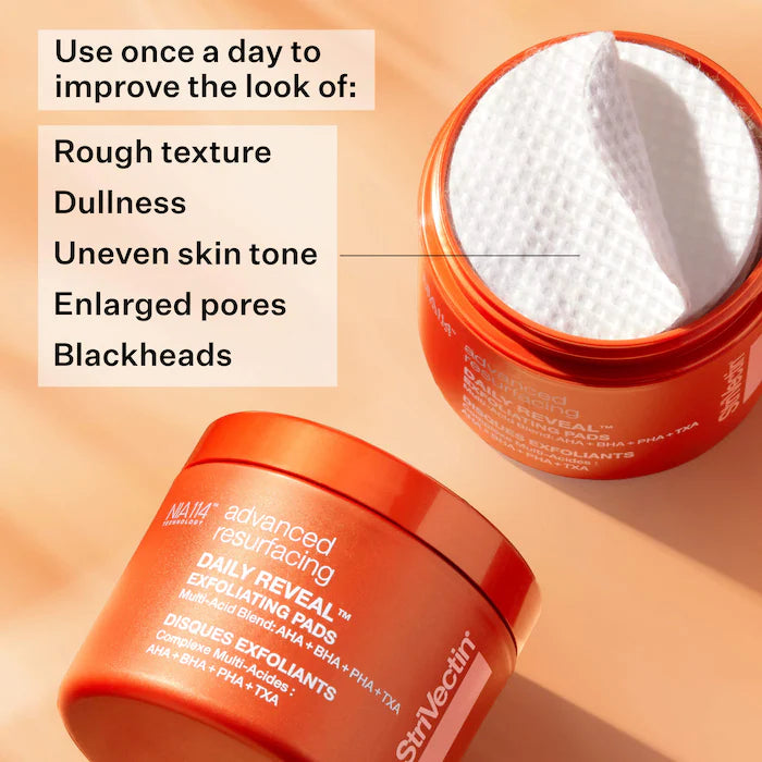 StriVectin Daily Reveal ™ Exfoliating Face Pads with AHA + BHA + PHA + TXA