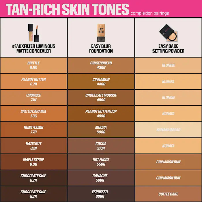HUDA BEAUTY #FauxFilter Matte Buildable Coverage Waterproof Concealer