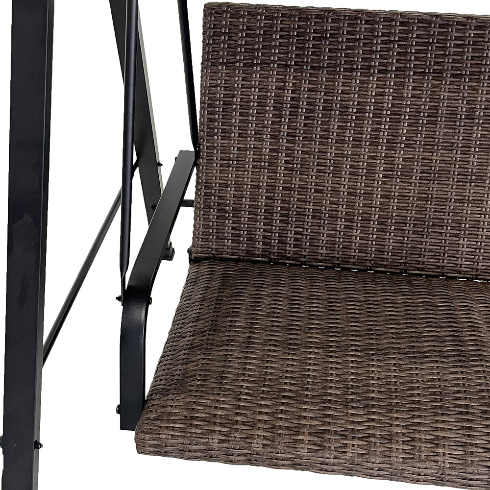 Backyard Creations® Deluxe Wicker Swing