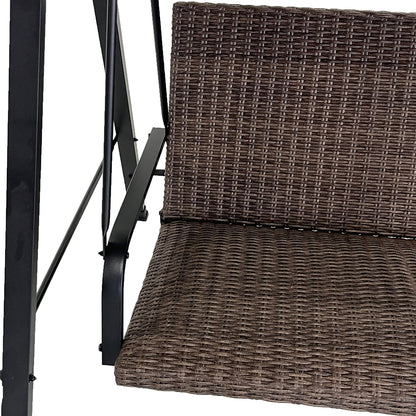 Backyard Creations® Deluxe Wicker Swing