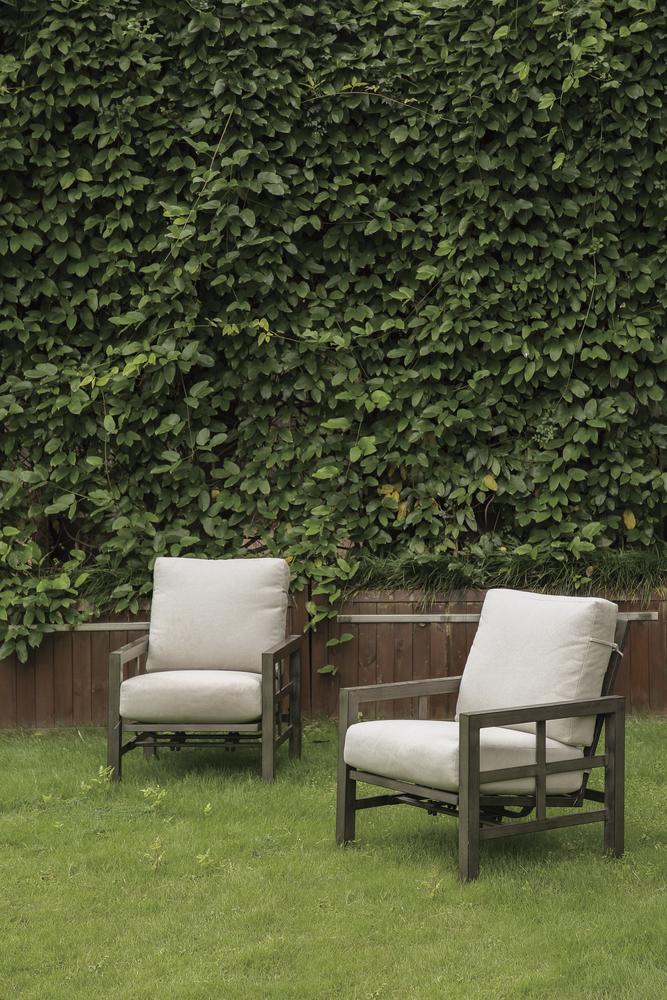 Backyard Creations® Berkley Bay Brown Deep Seating Rocking Patio Chair Set with Beige Cushions - 2 Pack