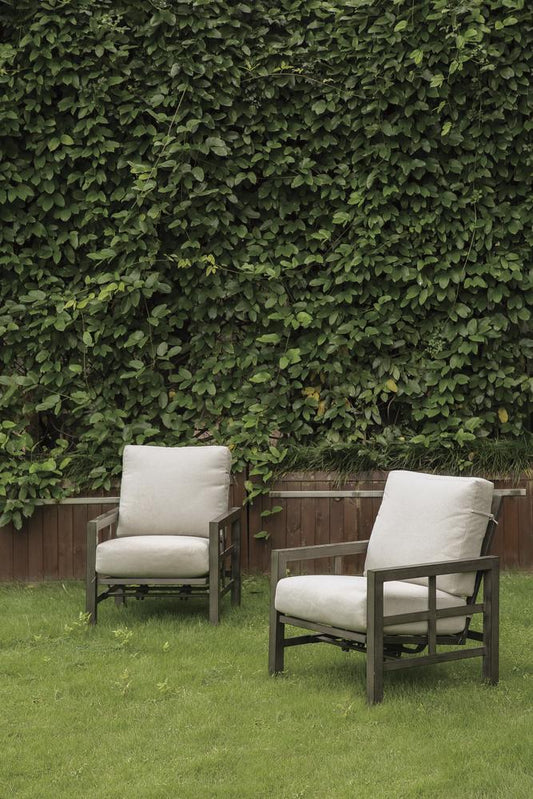 Backyard Creations® Berkley Bay Brown Deep Seating Rocking Patio Chair Set with Beige Cushions - 2 Pack