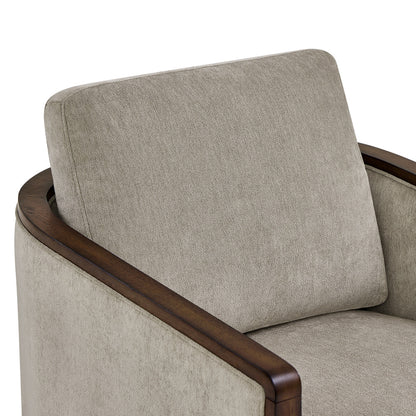 True Innovations® Kinnon Taupe Swivel Accent Chair