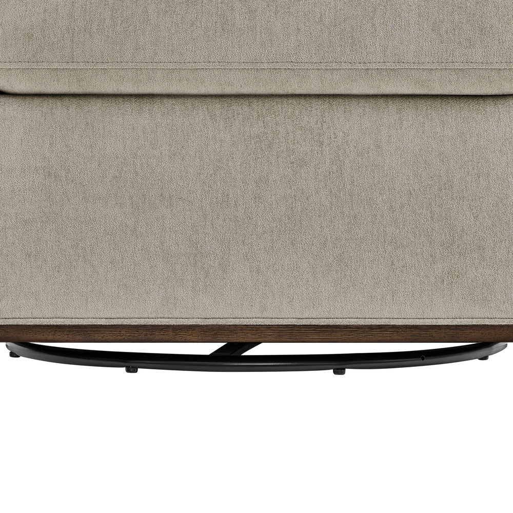 True Innovations® Kinnon Taupe Swivel Accent Chair