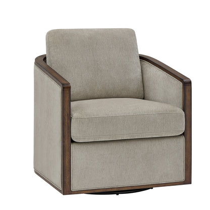 True Innovations® Kinnon Taupe Swivel Accent Chair