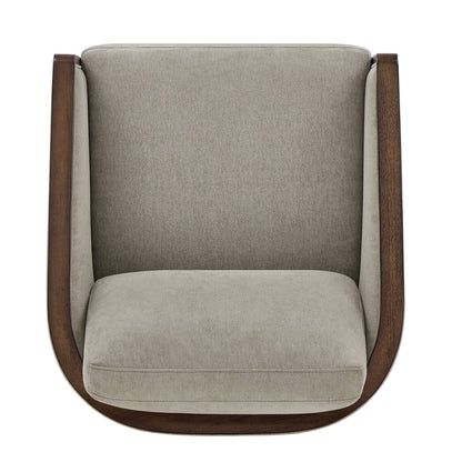 True Innovations® Kinnon Taupe Swivel Accent Chair