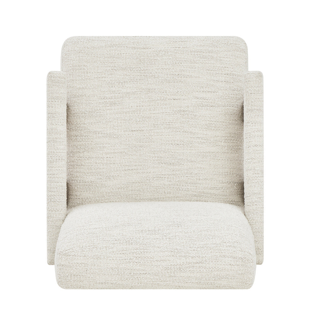 True Innovations® Callen Cream Accent Chair with Wood Trim
