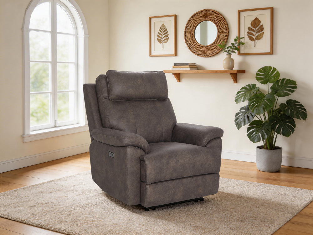 Forman Bark Oversized Power Recliner