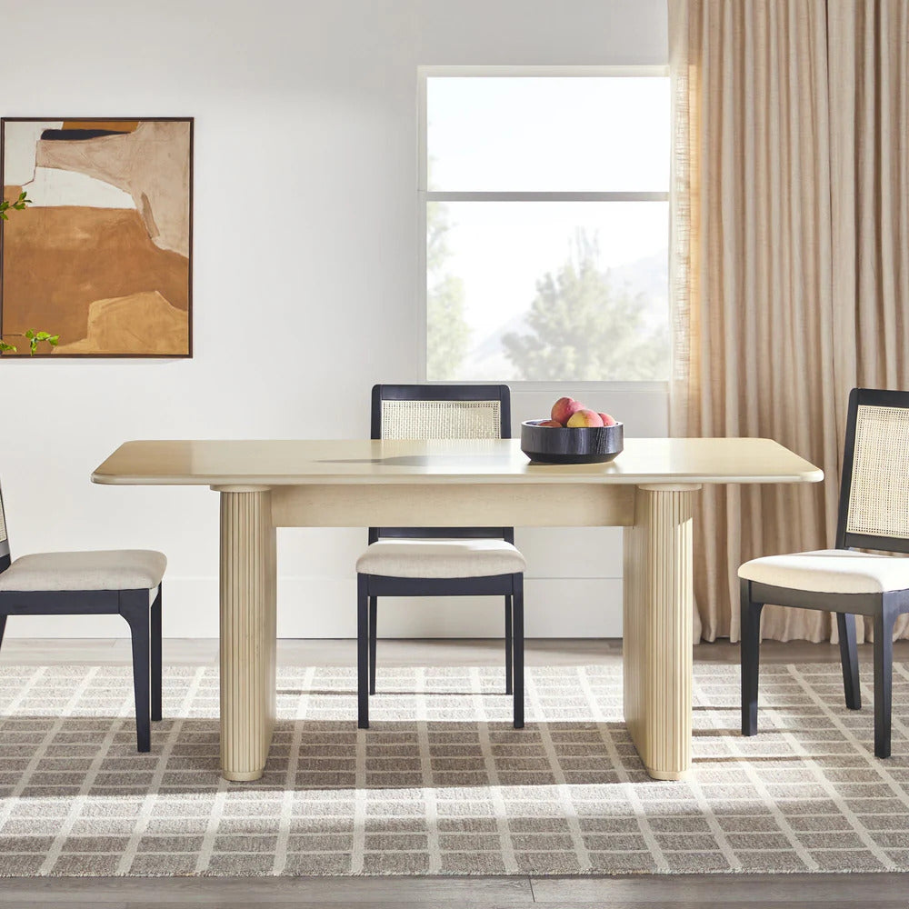 Walker Edison Reema Modern Scandinavian Dining Table – Contemporary Kitchen Table