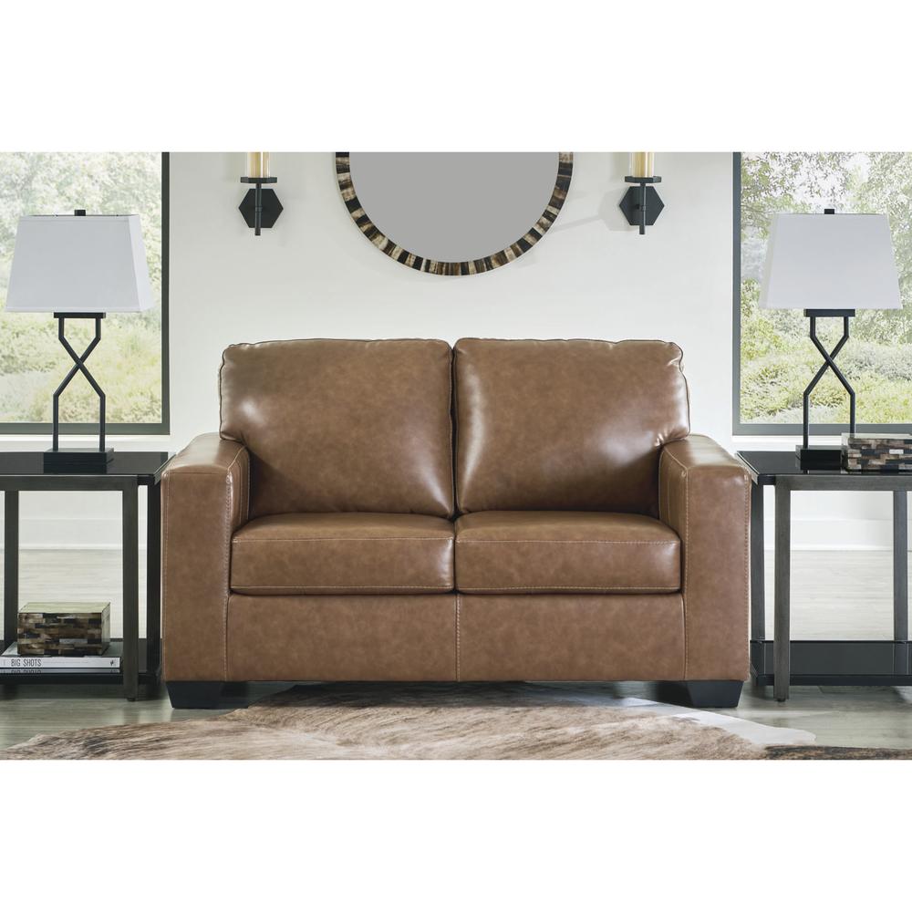 Ashley Beamer Genuine Leather Loveseat – Premium Living Room Sofa