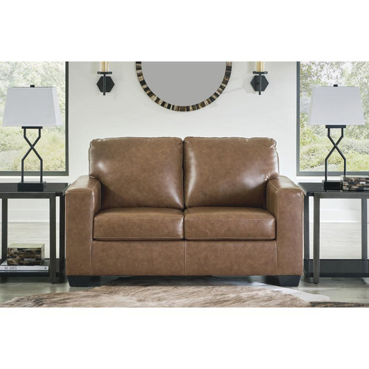 Ashley Beamer Genuine Leather Loveseat – Premium Living Room Sofa