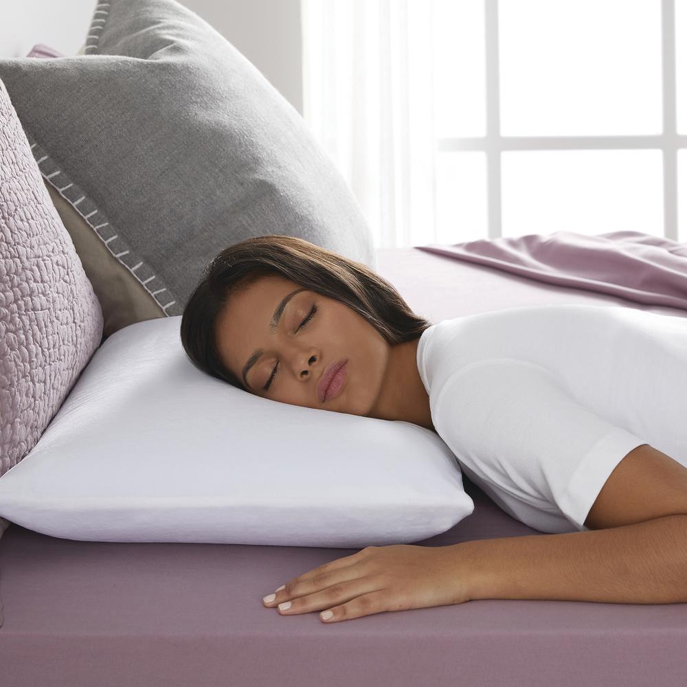 Serta 2-Pack Memory Foam Cluster Pillows - Comfortable and Supportive for Home Use