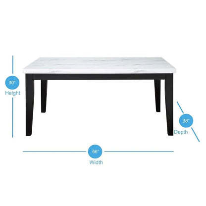 Sterling Faux Marble Dining Table