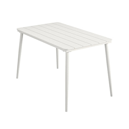 Novogratz 50-Inch White Dining Table – Contemporary Indoor & Outdoor Patio Table