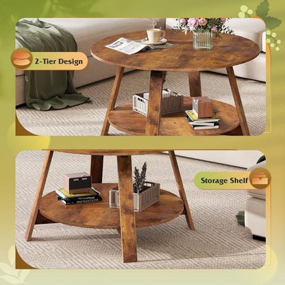 PreviousNext WLIVE Round Coffee Table