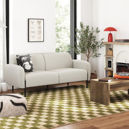 Mr. Kate Roxanne 73-1/2" Light Gray Chenille Sofa