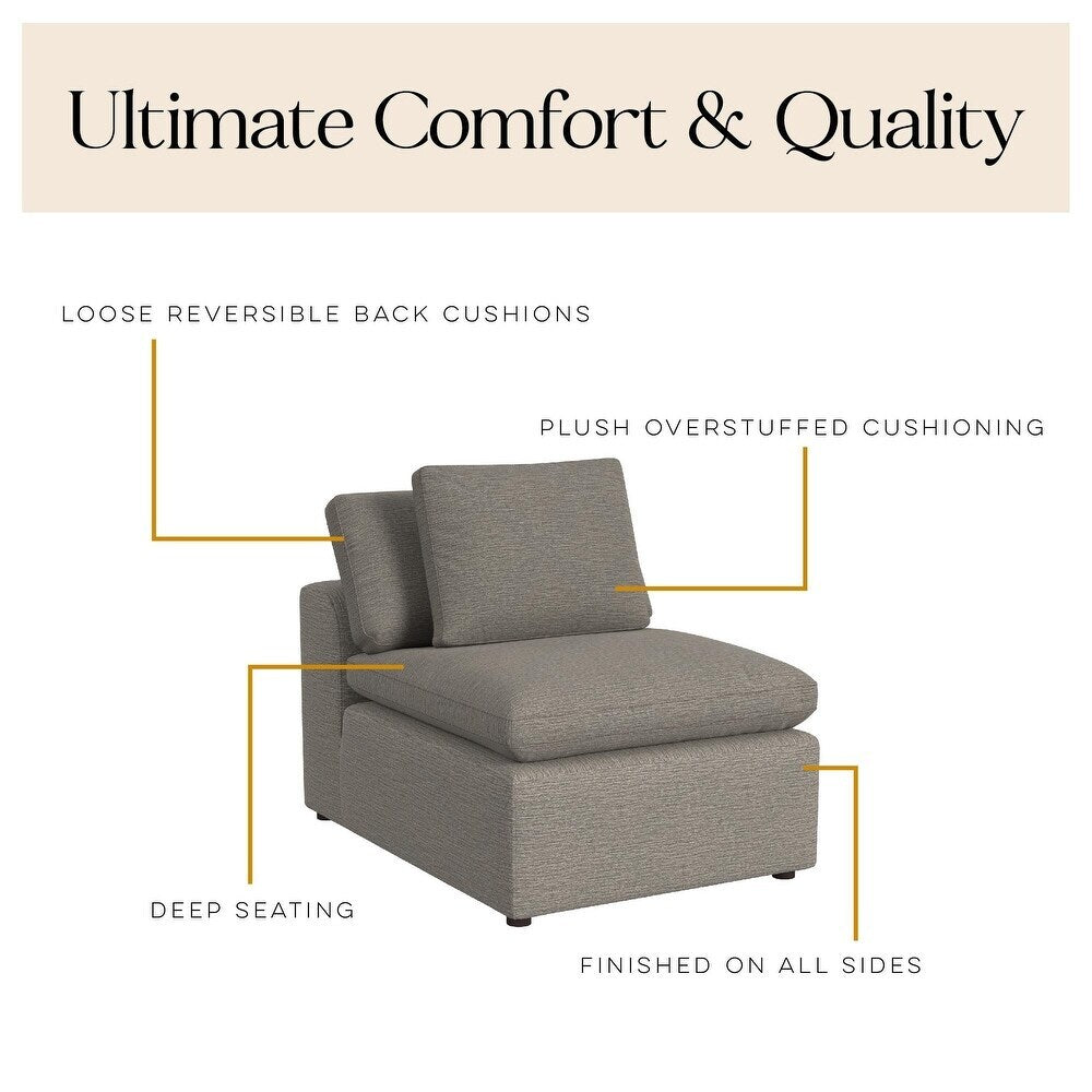 York Modular Armless Chair