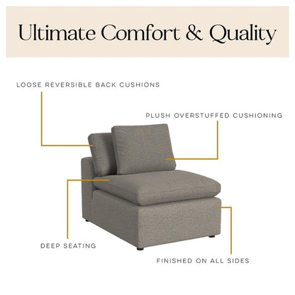 York Modular Armless Chair