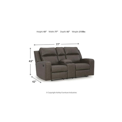 Ashley Room Solutions Luellen Dual Reclining Loveseat – Plush Living Room Seating