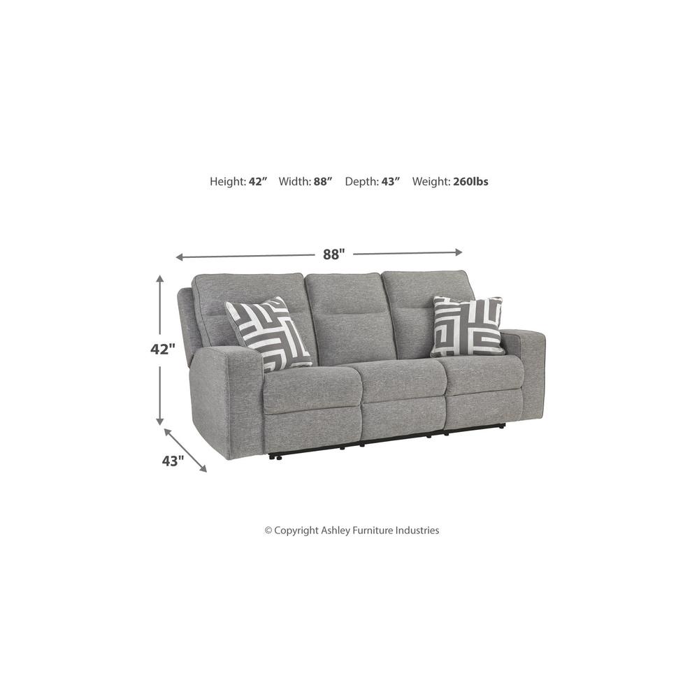 Ashley Waterton Power Reclining Sofa – Premium Upholstered Living Room Seating