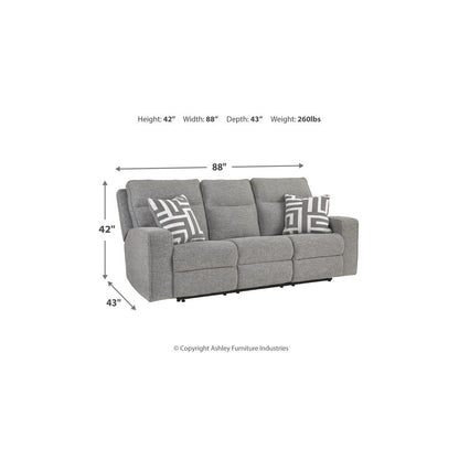 Ashley Waterton Power Reclining Sofa – Premium Upholstered Living Room Seating