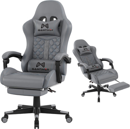 Gamtimer Heavy-Duty Gaming Chair – 400 lb Weight Capacity, Pocket Spring Seat, Reclining Ergonomic Design