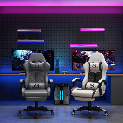 Gamtimer Heavy-Duty Gaming Chair – 400 lb Weight Capacity, Pocket Spring Seat, Reclining Ergonomic Design
