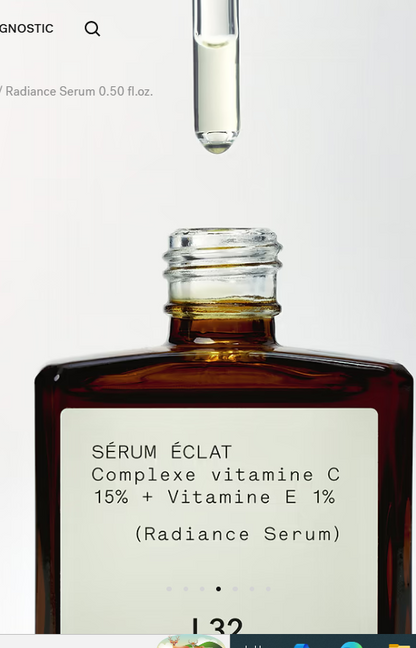 Radiance Serum 0.50 fl.oz. L32 15% Vitamin C Complex + 1% Vitamin E