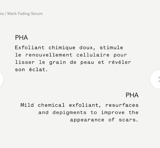 Mark-Fading Serum L64 14% PHA + Centella Asiatica