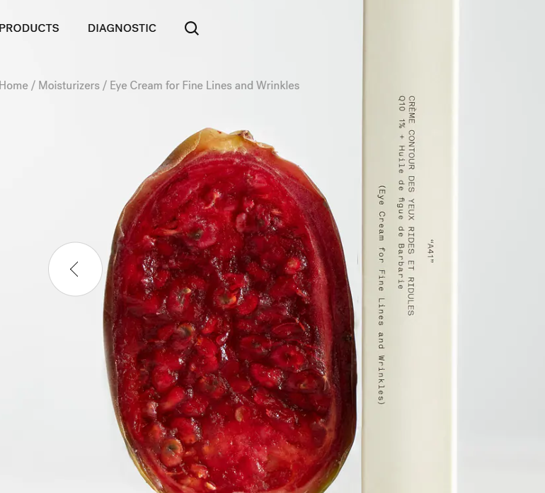 Eye Cream for Fine Lines and Wrinkles A41 1% Q10 + Prickly Pear Oil