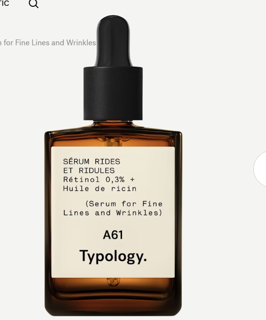 Serum for Fine Lines and Wrinkles A61 0.3% Retinol + Castor Oil