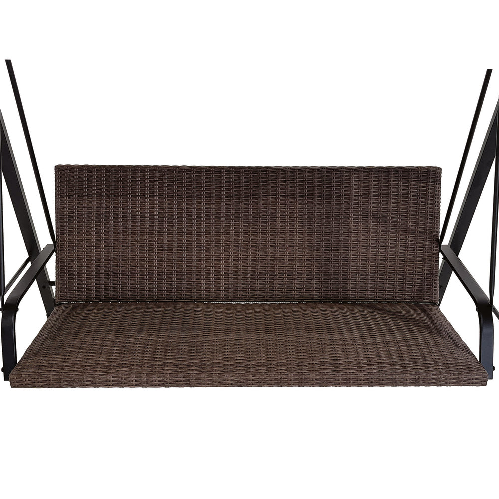 Backyard Creations® Deluxe Wicker Swing