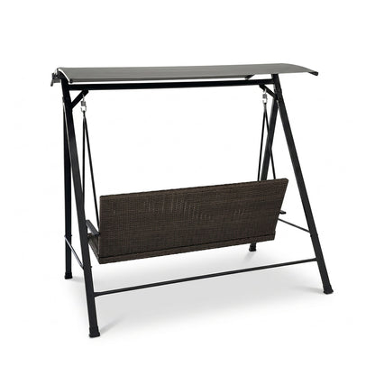 Backyard Creations® Deluxe Wicker Swing