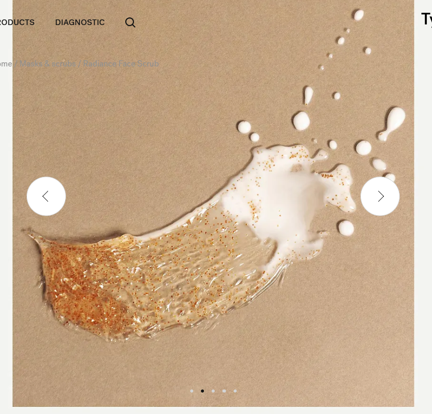 Radiance Face Scrub P71 Rosehip Oil