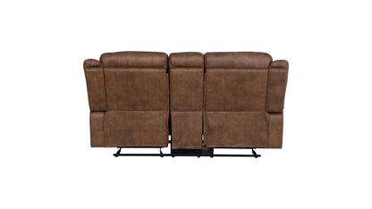 Luca Brown Glider Loveseat