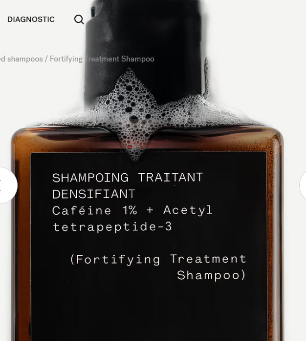 Fortifying Treatment Shampoo R13 1% Caffeine + Acety Tetrapeptide-3