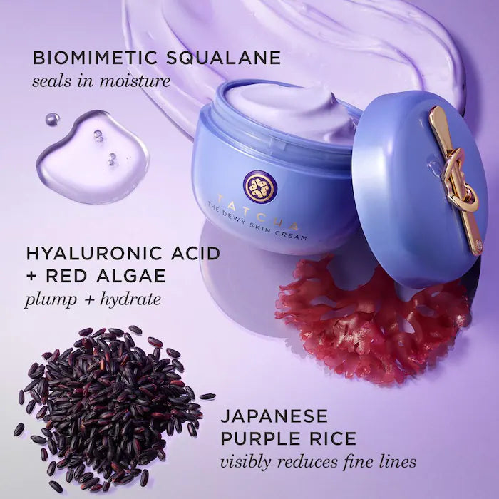 Tatcha  The Dewy Skin Cream Plumping & Hydrating Refillable Moisturizer
