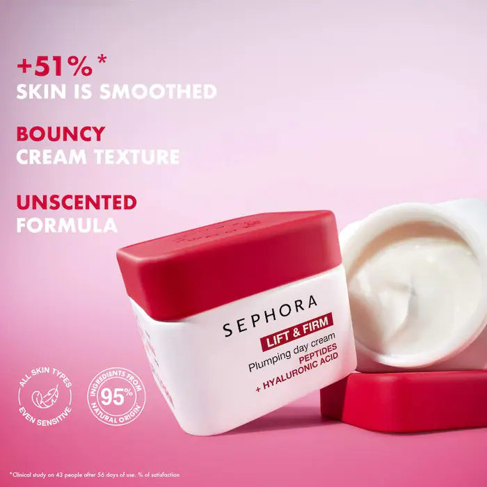 SEPHORA COLLECTION  Lift & Firm - Plumping Day Cream with Peptides + Hyaluronic Acid