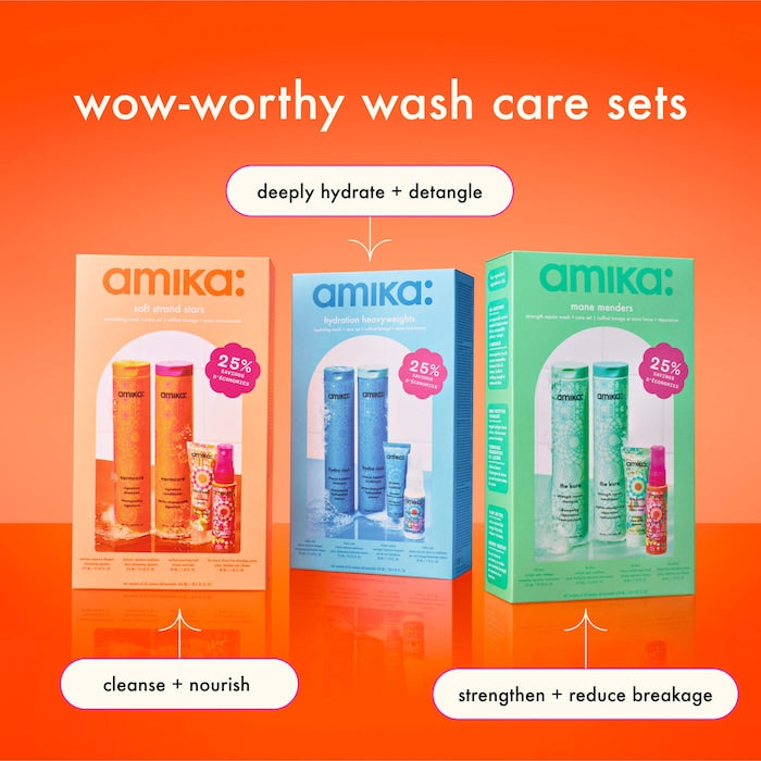amika  Mane Menders Strength Repair Shampoo + Conditioner Set