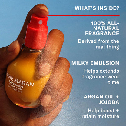 Josie Maran  Vanilla Vibezzz - Body + Hair Fragrance Mist with 100% Natural Scents