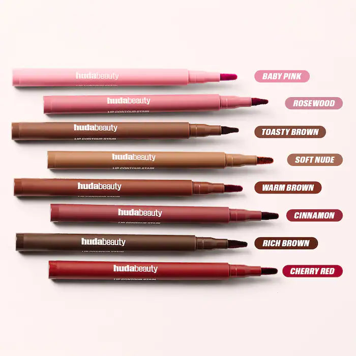 HUDA BEAUTY  Lip Contour Lip Stain for 12-Hour Wear