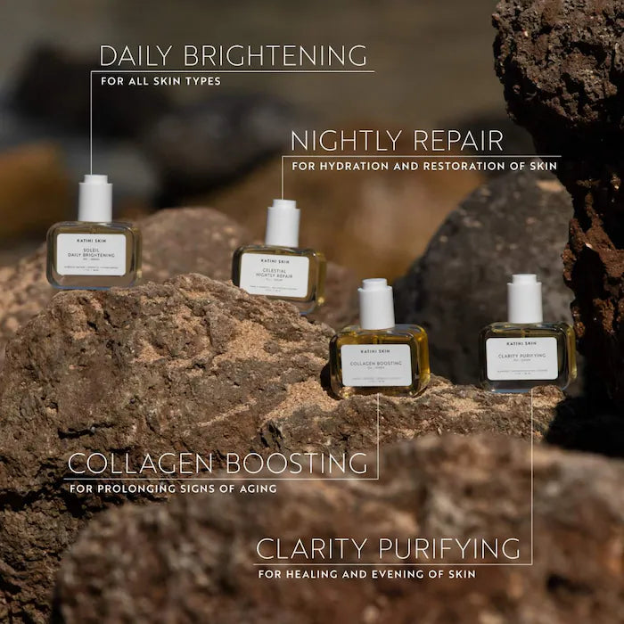 atini Skin  Clarity Purifying face oil serum for dark spots and blemishes + Tsubaki