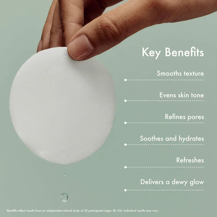 Summer Fridays  Gentle Reset Daily Exfoliating Pads to Smooth + Minimize Pores with AHAs